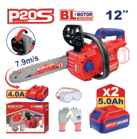 PowerCut 40V Cordless Chainsaw, Brushless Motor, 16-Inch Bar, Lightweight & High Performance